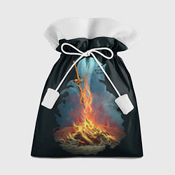 Мешок для подарков Witcher 3 костер, цвет: 3D-принт