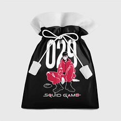 Мешок для подарков Squid game: guard 029 police officer, цвет: 3D-принт