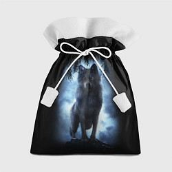 Мешок для подарков ВОЛК БРОДЯГА, цвет: 3D-принт