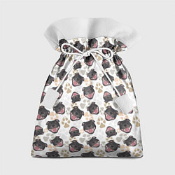 Мешок для подарков Стаффордширский Бультерьер Bull-Terrier, цвет: 3D-принт