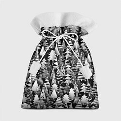Мешок для подарков Лес абстрактных ёлок, цвет: 3D-принт