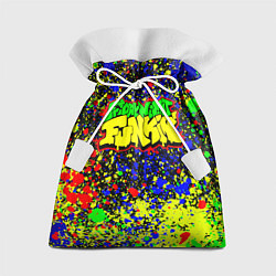 Мешок для подарков Friday Night Funkin Logo Acid Style, цвет: 3D-принт