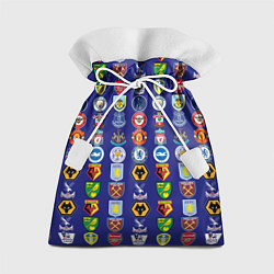 Мешок для подарков Футбольные клубы Английской Премьер Лиги, цвет: 3D-принт
