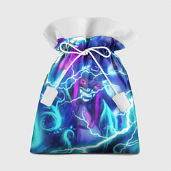 Мешок для подарков KDA FLASHLIGHT NEON КДА В МАСКЕ LEAGUE OF LEGENDS, цвет: 3D-принт
