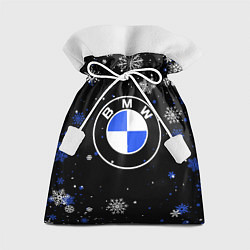 Мешок для подарков НОВОГОДНИЙ БМВ НОВЫЙ ГОД BMW, цвет: 3D-принт