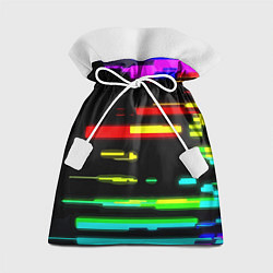 Мешок для подарков Color fashion glitch, цвет: 3D-принт