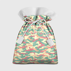 Мешок для подарков Камуфляж в пастельных цветах, цвет: 3D-принт