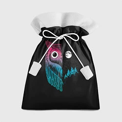 Мешок для подарков Ночная сова Градиент, цвет: 3D-принт