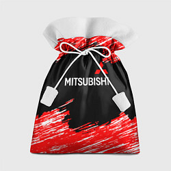 Мешок для подарков Mitsubishi размытые штрихи, цвет: 3D-принт