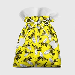 Мешок для подарков Пчелы на желтом, цвет: 3D-принт