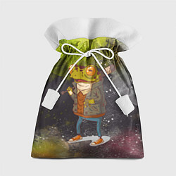 Мешок для подарков Лягушка хулиган Frog hooligan, цвет: 3D-принт