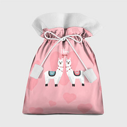 Мешок для подарков Lama I Love You, цвет: 3D-принт