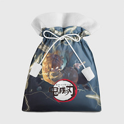 Мешок для подарков Клинок рассекающий демонов Зенитсу, цвет: 3D-принт