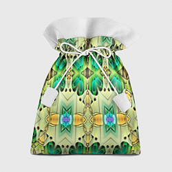 Подарочный мешок Green abstract 3d