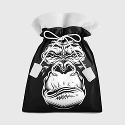 Мешок для подарков Морда гориллы, цвет: 3D-принт