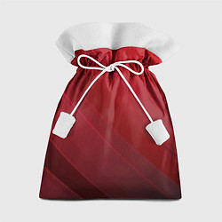 Мешок для подарков Полосы На красном Фоне, цвет: 3D-принт