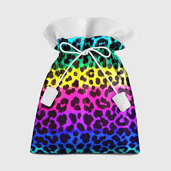 Мешок для подарков Leopard Pattern Neon, цвет: 3D-принт