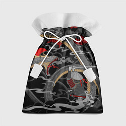 Мешок для подарков Самурай и змей, цвет: 3D-принт