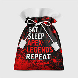 Мешок для подарков Eat Sleep Apex Legends Repeat Краска, цвет: 3D-принт