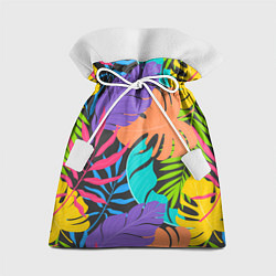 Мешок для подарков Тропические экзотические листья, цвет: 3D-принт