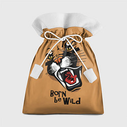 Мешок для подарков Born be wild!, цвет: 3D-принт