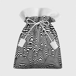 Мешок для подарков Черно-белая психоделика, цвет: 3D-принт