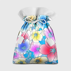 Мешок для подарков Летний цветочный паттерн Fashion trend 2025, цвет: 3D-принт
