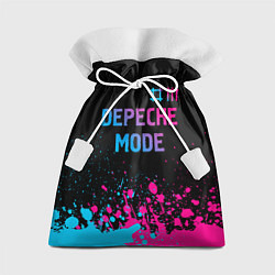Мешок для подарков Depeche Mode Neon Gradient, цвет: 3D-принт