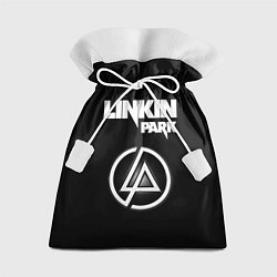 Мешок для подарков Linkin Park логотип и надпись, цвет: 3D-принт