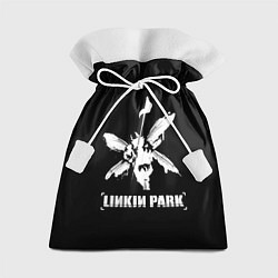 Мешок для подарков Linkin Park белый, цвет: 3D-принт