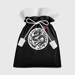 Мешок для подарков Кунг-фу китайский дракон и надпись на китайском, цвет: 3D-принт