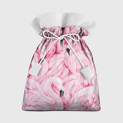Мешок для подарков Pink Flamingos, цвет: 3D-принт