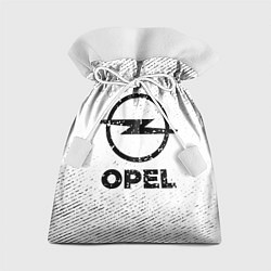 Мешок для подарков Opel с потертостями на светлом фоне, цвет: 3D-принт