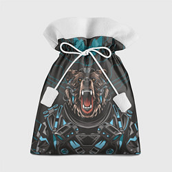 Мешок для подарков Кибер медведь, цвет: 3D-принт