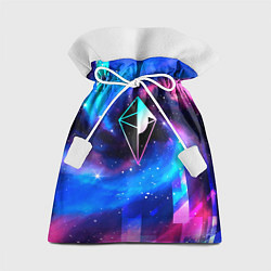 Мешок для подарков No Mans Sky неоновый космос, цвет: 3D-принт