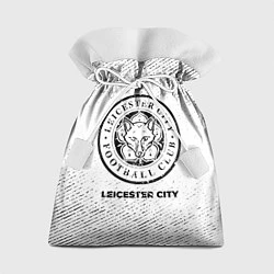 Мешок для подарков Leicester City с потертостями на светлом фоне, цвет: 3D-принт