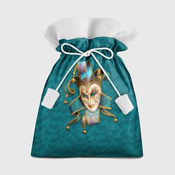 Мешок для подарков Шут - венецианская маска, цвет: 3D-принт