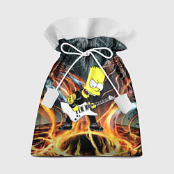 Мешок для подарков Барт Симпсон - соло на гитаре, цвет: 3D-принт