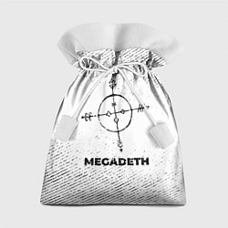 Подарочный мешок Megadeth с потертостями на светлом фоне
