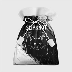 Мешок для подарков Группа Slipknot и рок кот, цвет: 3D-принт