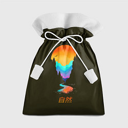 Мешок для подарков Nature - minimalism Japan, цвет: 3D-принт
