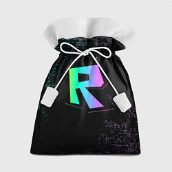 Мешок для подарков Roblox logo neon, цвет: 3D-принт