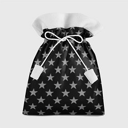 Мешок для подарков Звездный фон черный, цвет: 3D-принт