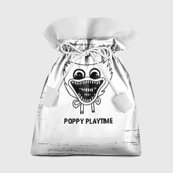 Мешок для подарков Poppy Playtime glitch на светлом фоне, цвет: 3D-принт