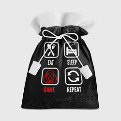 Мешок для подарков Eat, sleep, Elden Ring, repeat, цвет: 3D-принт
