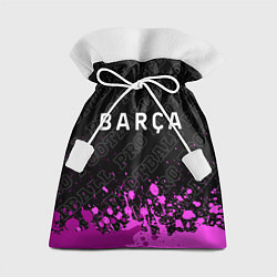 Мешок для подарков Barcelona pro football: символ сверху, цвет: 3D-принт