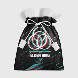 Мешок для подарков Elden Ring в стиле glitch и баги графики на темном, цвет: 3D-принт
