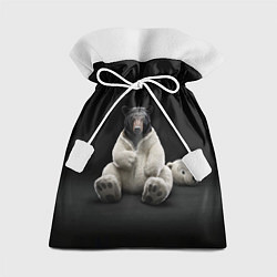 Мешок для подарков Медведь в костюме ростовой куклы, цвет: 3D-принт