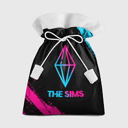Мешок для подарков The Sims - neon gradient, цвет: 3D-принт