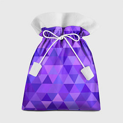 Мешок для подарков Фиолетовые фигуры, цвет: 3D-принт